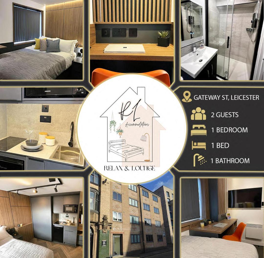 Deluxe 1 Bed Studio 2A Near Royal Infirmary & Dmu Leicester Exteriör bild